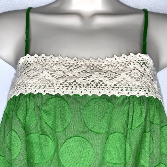 Y2K Girl Talk Cottagecore Gypsy Crochet Lace Cami TANK TOP XS Ganguro Fruit Boho - Picture 2 of 4